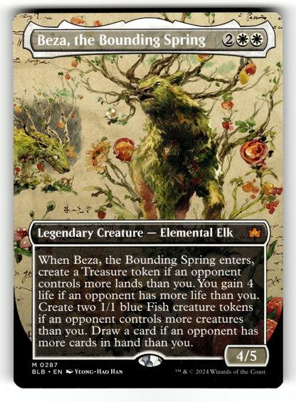Beza, the Bounding Spring (Borderless) – 287 BLB: Bloomburrow M NM