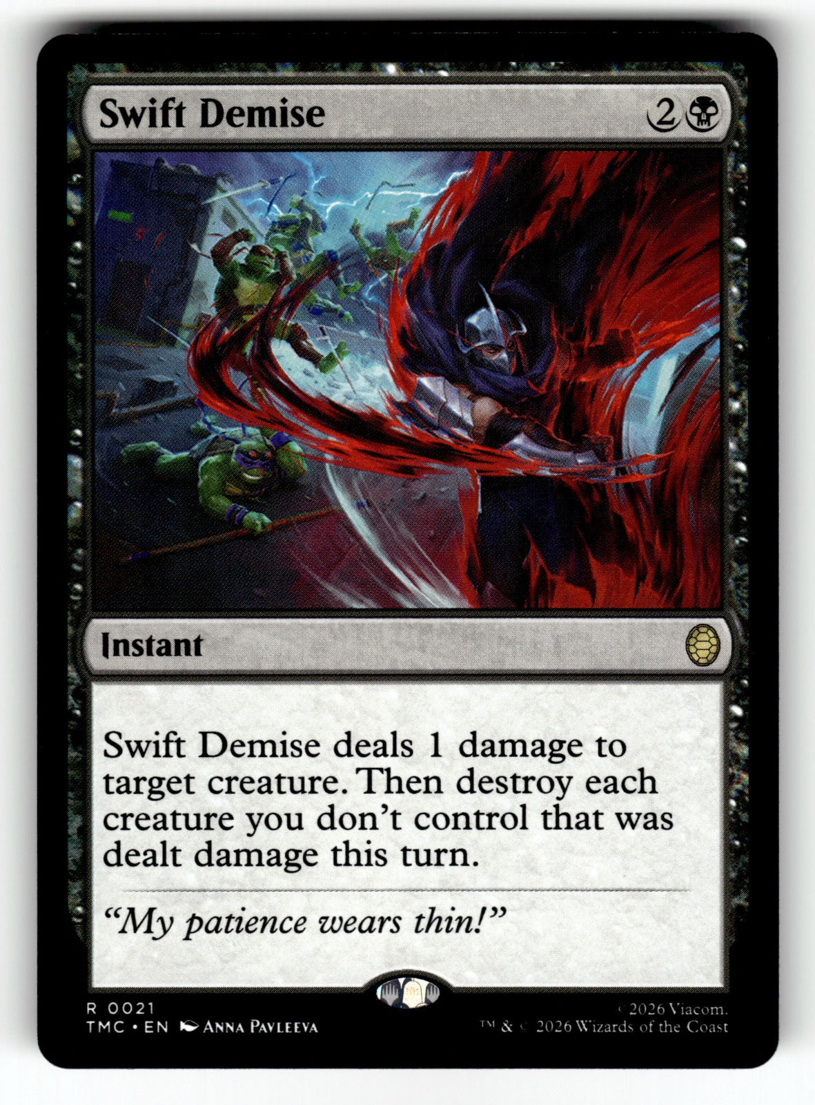 Swift Demise – 21 TMC: Commander: Teenage Mutant Ninja Turtles R NM