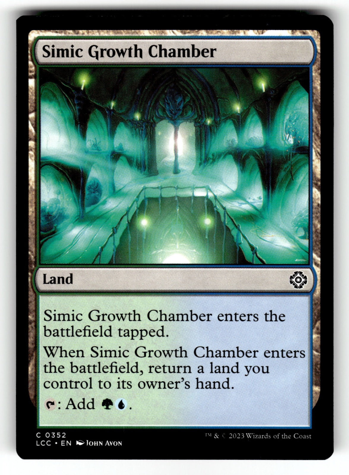 Simic Growth Chamber – 352 LCC: Commander: The Lost Caverns of Ixalan C LP