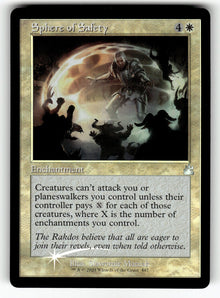 Sphere of Safety (Retro Frame) – 447 RVR: Ravnica Remastered U Foil NM