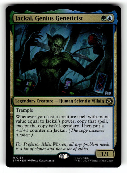 Jackal, Genius Geneticist – 131 SPM: Marvel's Spider-Man R Foil NM