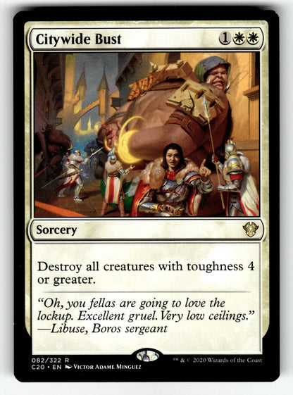 Citywide Bust – 82 C20: Commander 2020 R NM