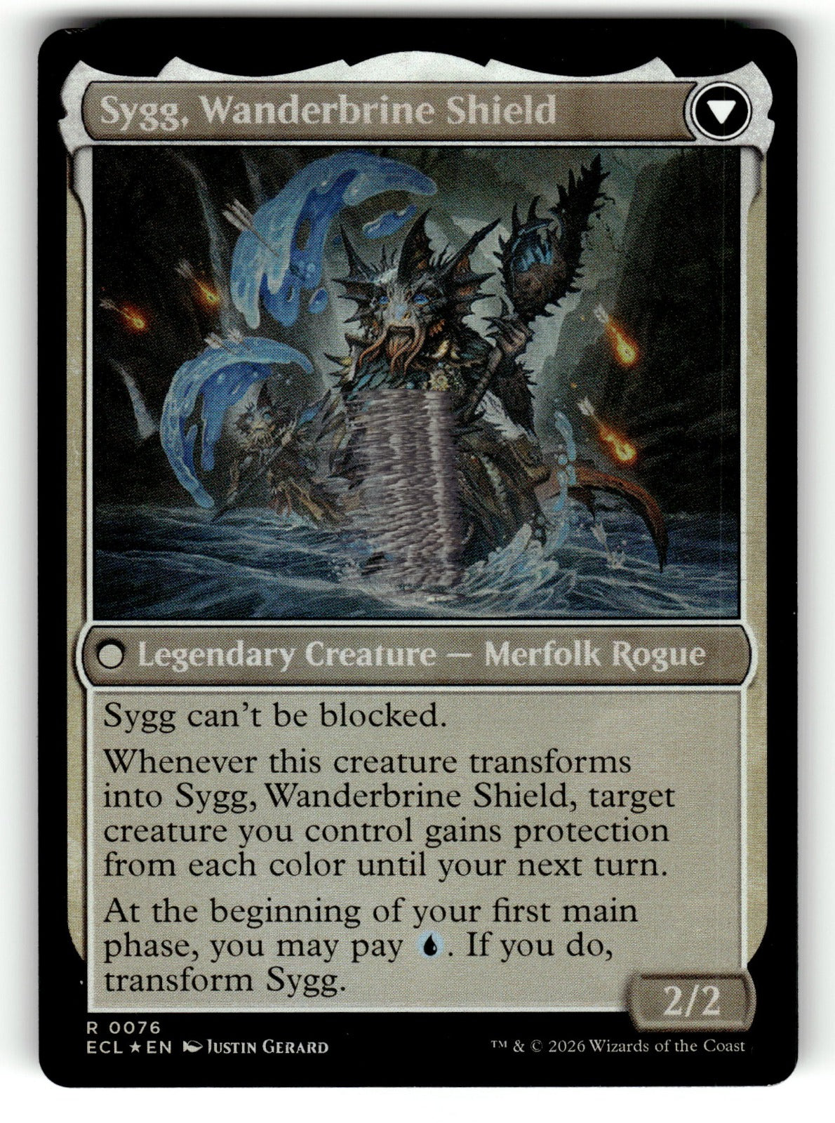 Sygg, Wanderwine Wisdom – 76 ECL: Lorwyn Eclipsed R Foil NM (Back)