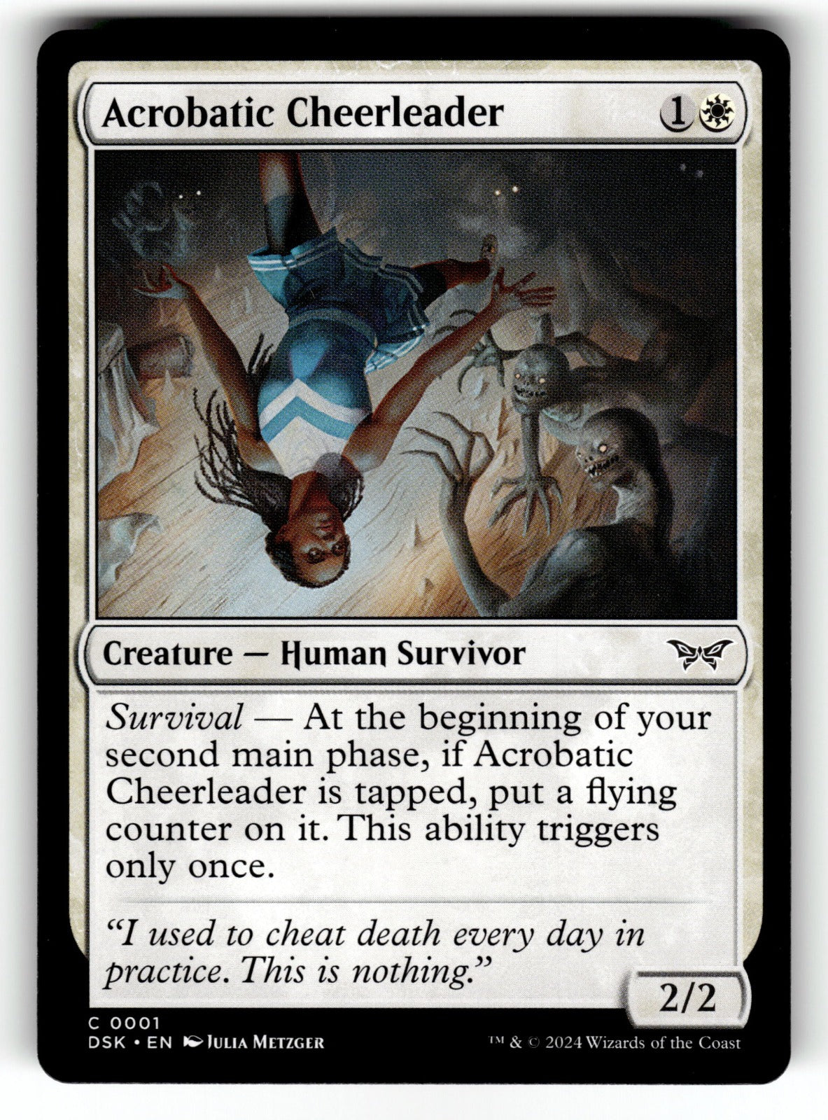 Acrobatic Cheerleader – 1 DSK: Duskmourn: House of Horror C NM