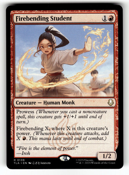 Firebending Student – 139 TLA: Avatar: The Last Airbender R NM