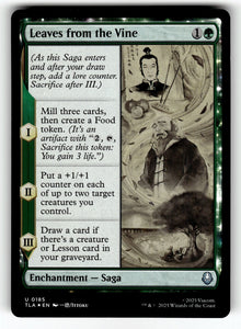 Leaves from the Vine – 185 TLA: Avatar: The Last Airbender U Foil NM