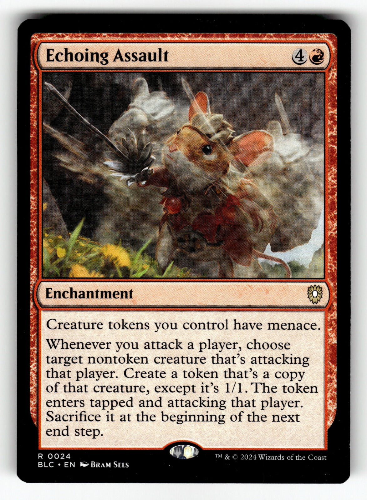 Echoing Assault – 24 BLC: Commander: Bloomburrow R NM