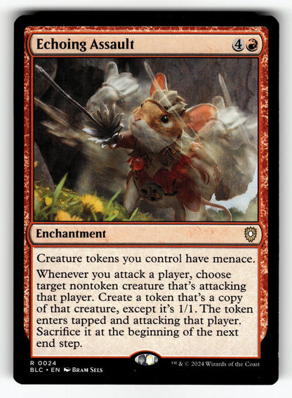 Echoing Assault – 24 BLC: Commander: Bloomburrow R NM