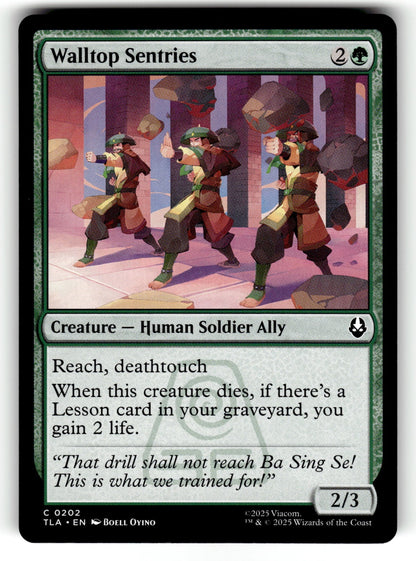 Walltop Sentries – 202 TLA: Avatar: The Last Airbender C NM