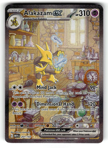Alakazam ex – 201/165 MEW: SV: Scarlet & Violet 151 Special Illustration Rare Holo LP