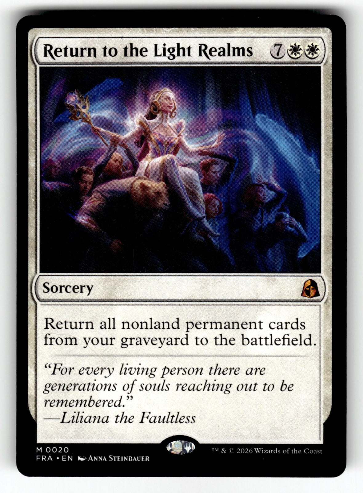Return to the Light Realms – 20 FRA: Reality Fracture M NM