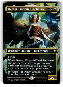 Derevi, Empyrial Tactician (Borderless) – 87 BLC: Commander: Bloomburrow R LP