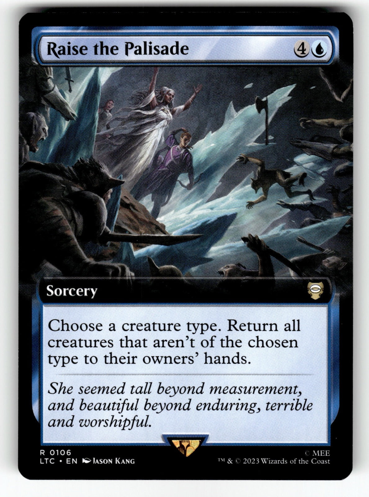Raise the Palisade (Extended Art) – 106 LTC: Commander: The Lord of the Rings: Tales of Middle-earth R NM