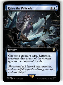 Raise the Palisade (Extended Art) – 106 LTC: Commander: The Lord of the Rings: Tales of Middle-earth R NM