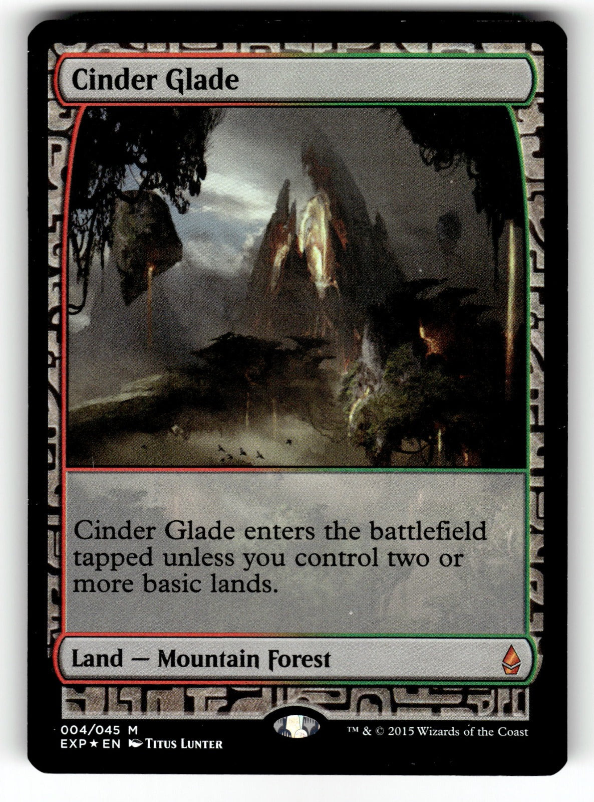 Cinder Glade – 4 EXP: Zendikar Expeditions M Foil LP