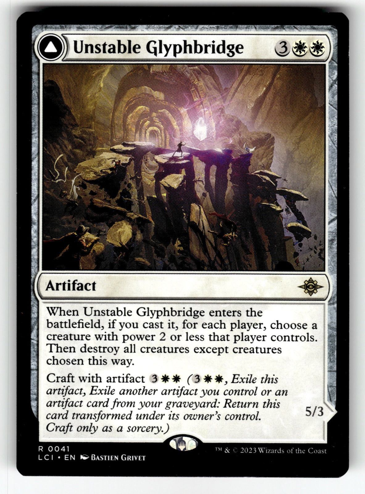 Unstable Glyphbridge – 41 LCI: The Lost Caverns of Ixalan R NM