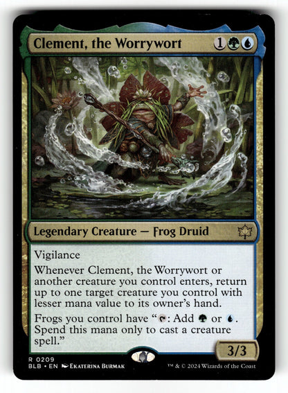 Clement, the Worrywort – 209 BLB: Bloomburrow R NM
