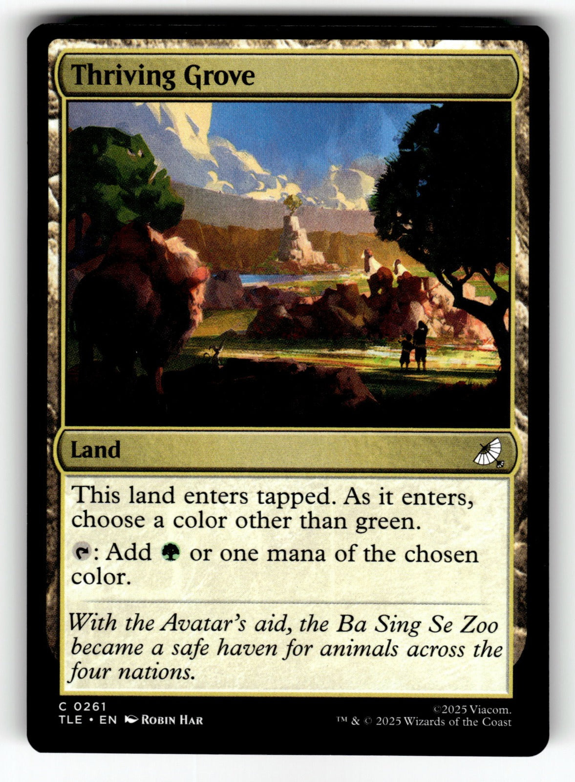 Thriving Grove – 261 TLE: Avatar: The Last Airbender: Eternal-Legal C NM