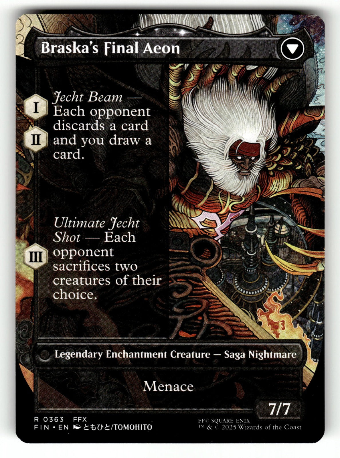 Jecht, Reluctant Guardian (Borderless) – 363 FIN: FINAL FANTASY R NM (Back)