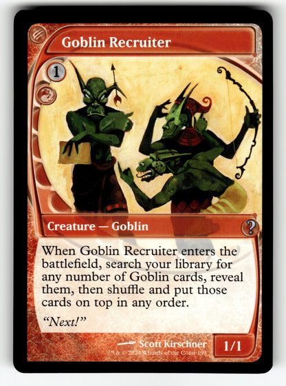 Goblin Recruiter (Future Sight) – 193 MB2: Mystery Booster 2 U NM