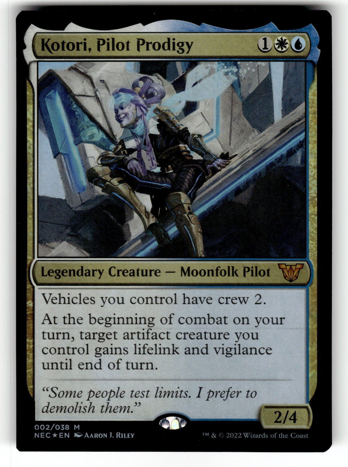 Kotori, Pilot Prodigy – 2 NEC: Commander: Kamigawa: Neon Dynasty M Foil NM