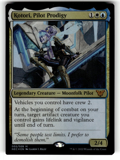 Kotori, Pilot Prodigy – 2 NEC: Commander: Kamigawa: Neon Dynasty M Foil NM