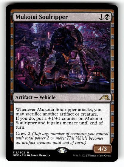 Mukotai Soulripper – 113 NEO: Kamigawa: Neon Dynasty R NM