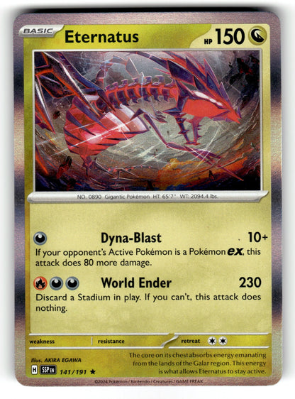 Eternatus – 141/191 SSP: SV08: Surging Sparks Rare Holo NM