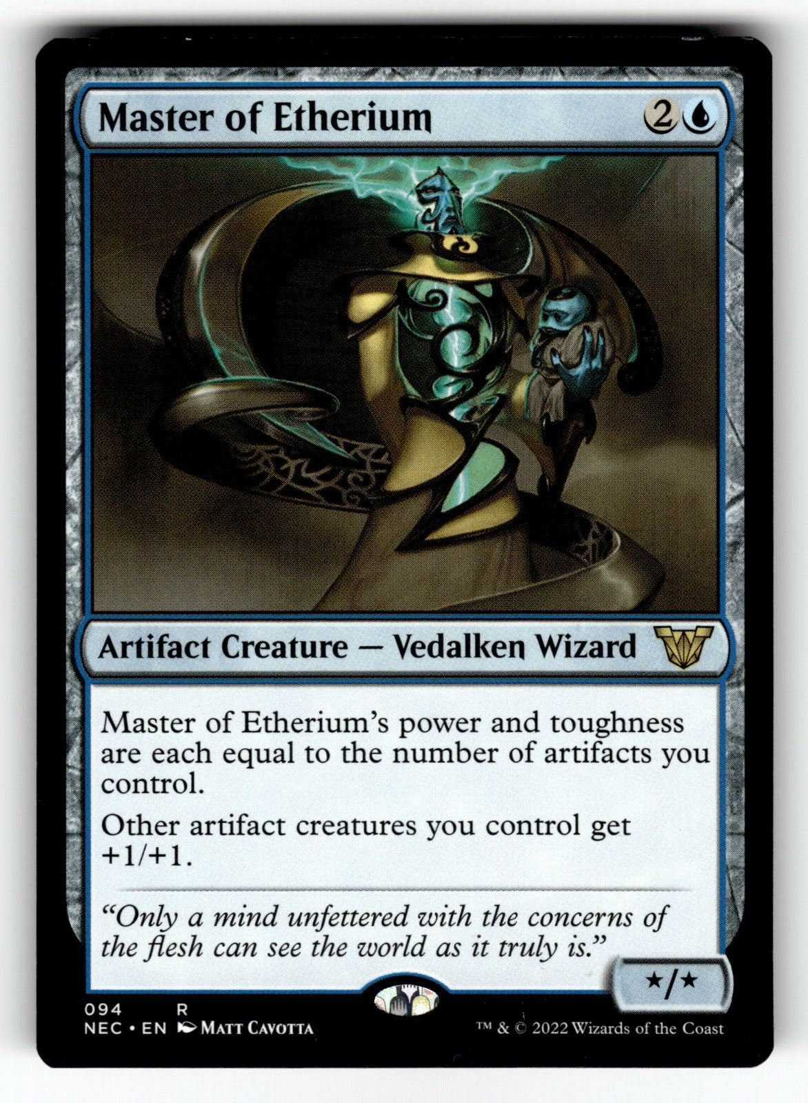 Master of Etherium – 94 NEC: Commander: Kamigawa: Neon Dynasty R NM