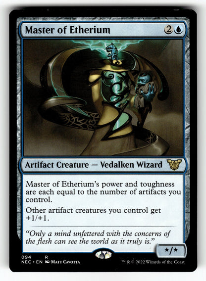 Master of Etherium – 94 NEC: Commander: Kamigawa: Neon Dynasty R NM