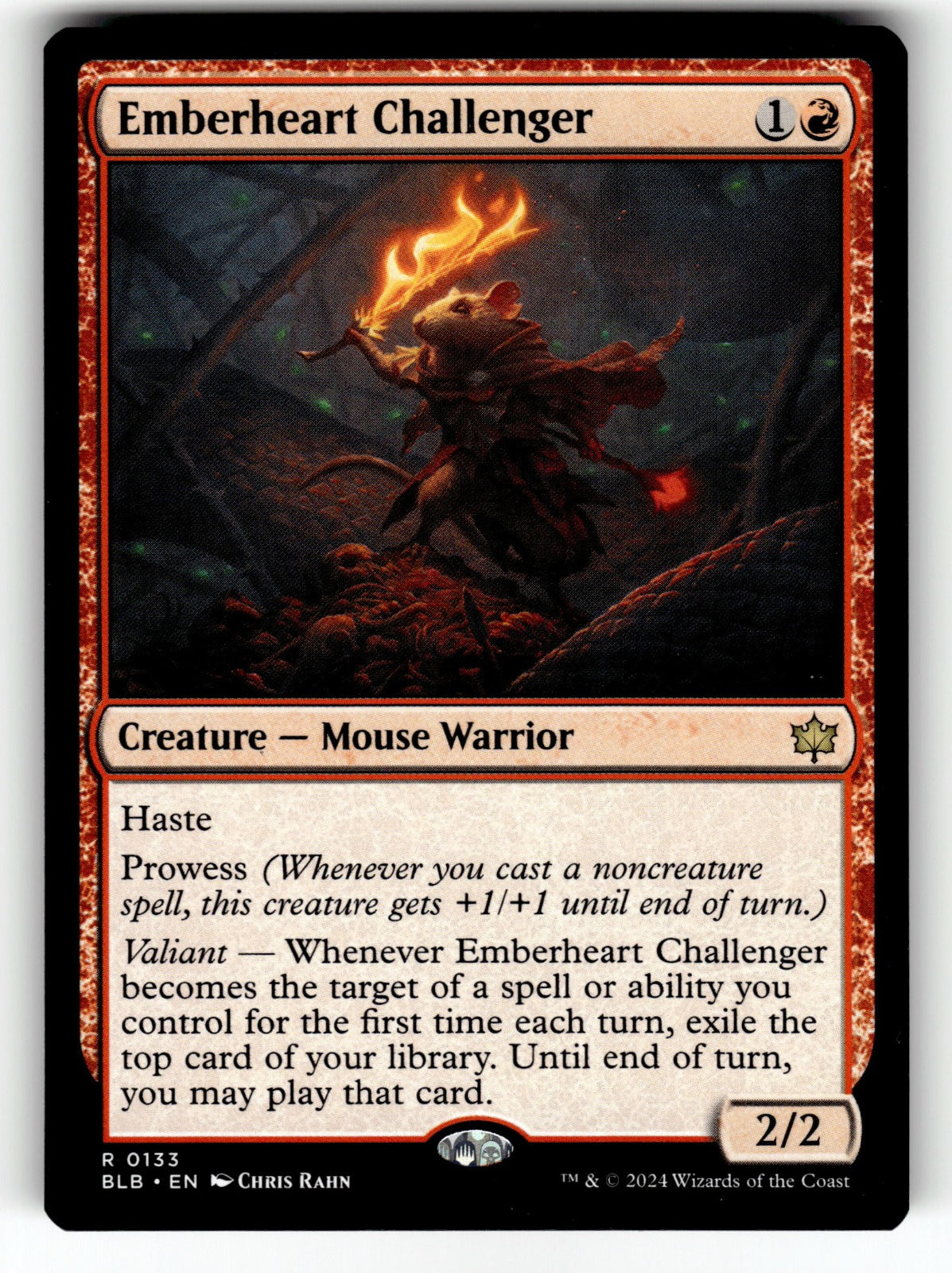 Emberheart Challenger – 133 BLB: Bloomburrow R NM