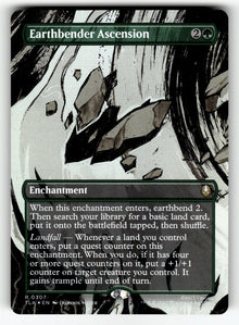 Earthbender Ascension (Borderless) – 307 TLA: Avatar: The Last Airbender R Foil NM