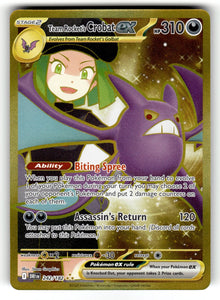 Team Rocket's Crobat ex – 242/182 DRI: SV10: Destined Rivals Hyper Rare HoloNM