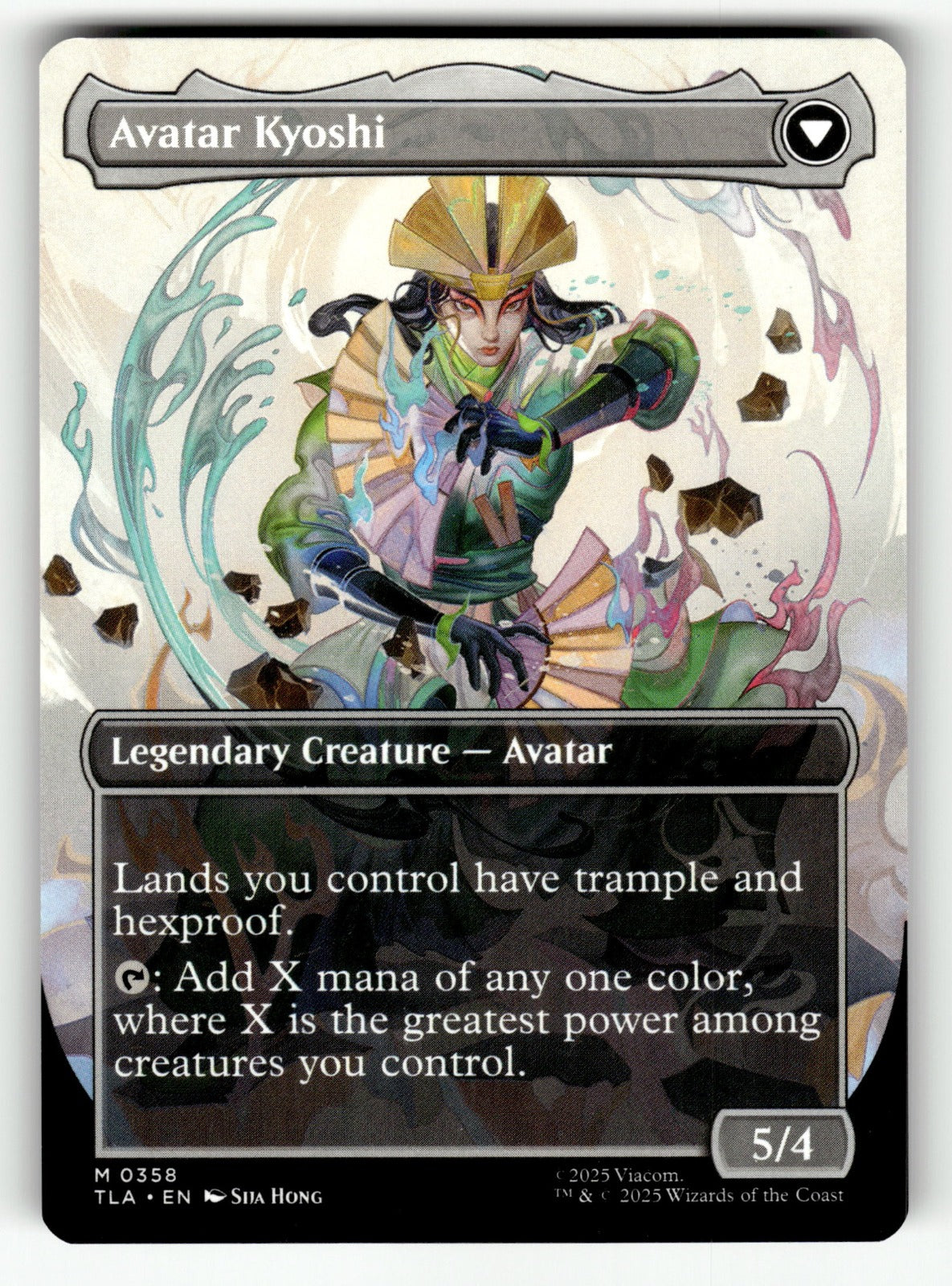 The Legend of Kyoshi (Borderless) – 358 TLA: Avatar: The Last Airbender M NM (Back)