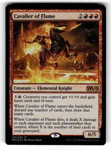 Cavalier of Flame – 125 M20: Core Set 2020 M Foil LP