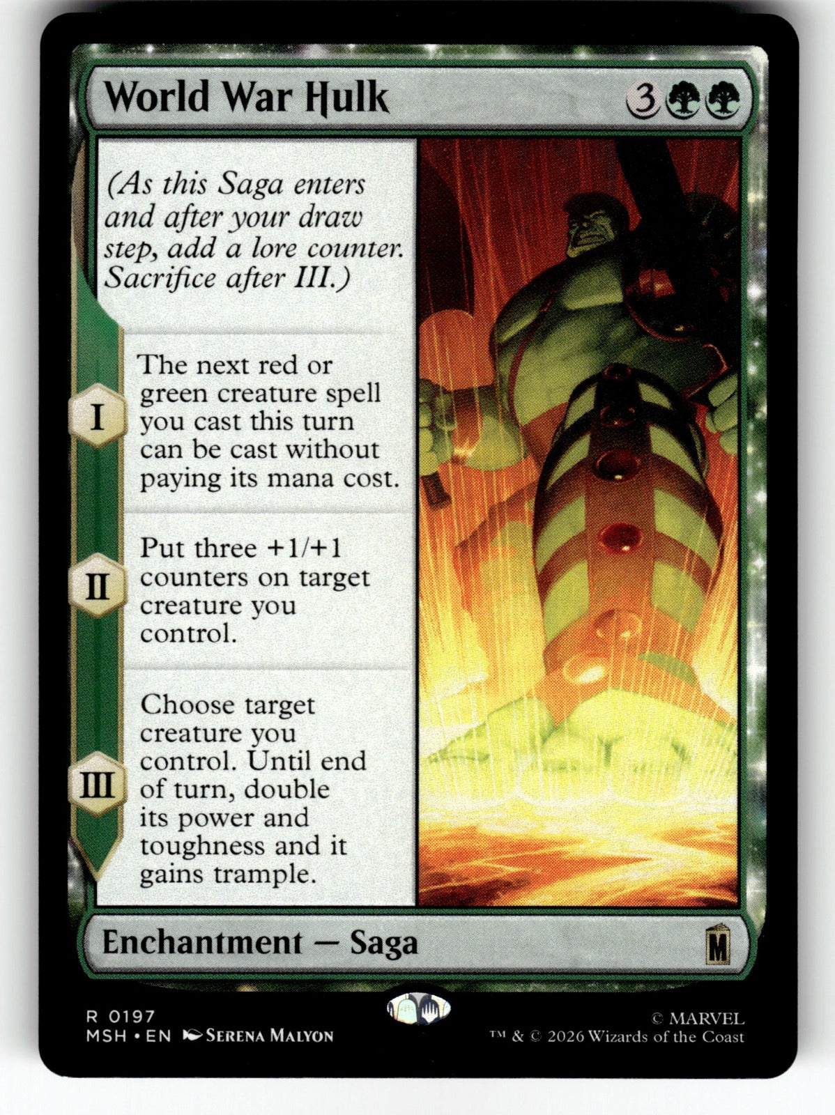 World War Hulk – 197 MSH: Marvel Super Heroes R NM