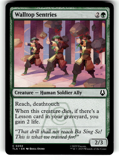 Walltop Sentries – 202 TLA: Avatar: The Last Airbender C NM