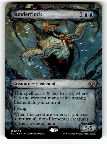 Sunderflock (Showcase) – 309 ECL: Lorwyn Eclipsed R Foil NM