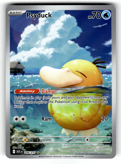 Psyduck – 226/217 ASC: ME: Ascended Heroes Illustration Rare Holo NM
