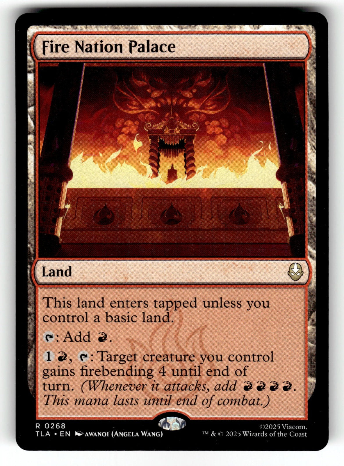Fire Nation Palace – 268 TLA: Avatar: The Last Airbender R NM