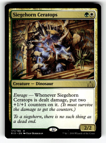 Siegehorn Ceratops – 171 RIX: Rivals of Ixalan R NM