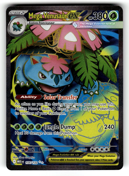 Mega Venusaur ex – 155/132 MEG: ME01: Mega Evolution Ultra Rare HoloNM