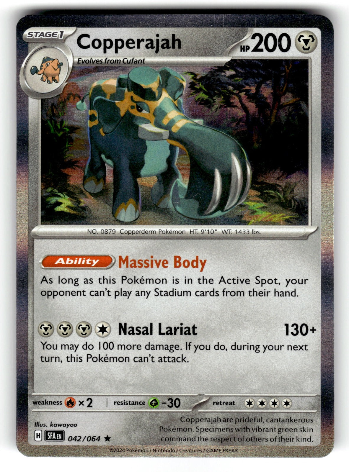 Copperajah – 042/064 SFA: SV: Shrouded Fable Rare Holo NM