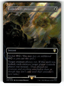 Galadriel's Dismissal (Borderless) (Surge Foil) – 544 LTC: Commander: The Lord of the Rings: Tales of Middle-earth R Foil NM