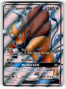 Tauros GX (Full Art) – 144/149 SM01: SM Base Set Ultra Rare Holo LP
