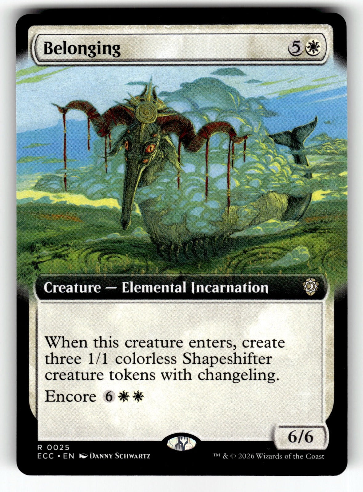 Belonging (Extended Art) – 25 ECC: Commander: Lorwyn Eclipsed R NM