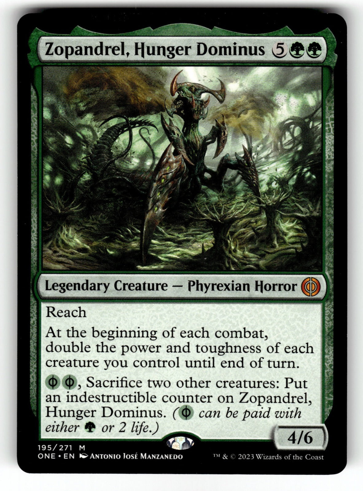 Zopandrel, Hunger Dominus – 195 ONE: Phyrexia: All Will Be One M NM
