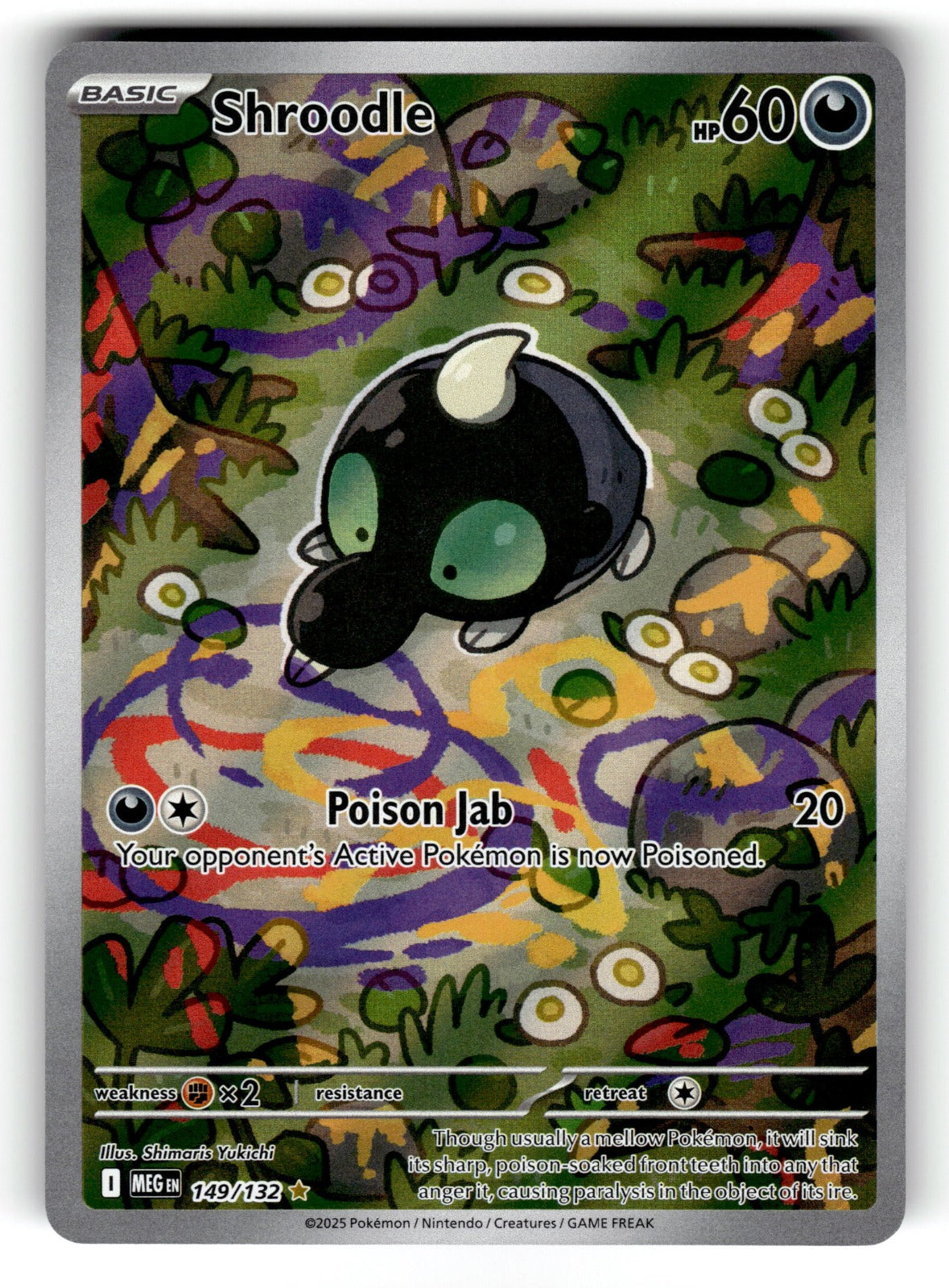 Shroodle - – 149/132 MEG: ME01: Mega Evolution Illustration Rare HoloNM