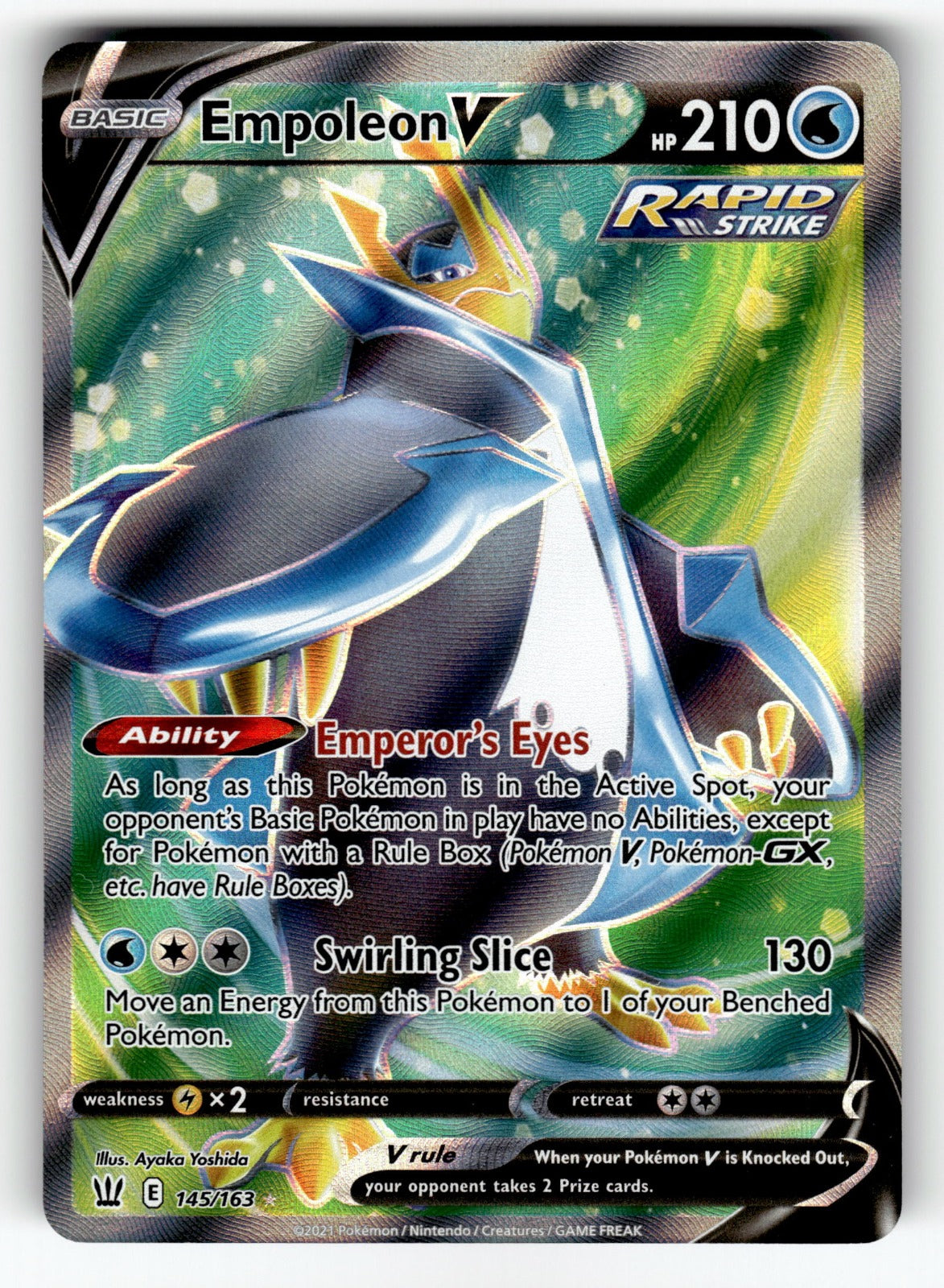 Empoleon V (Full Art) - 145/163 SWSH05: SWSH05: Battle Styles Ultra Rare Holo NM