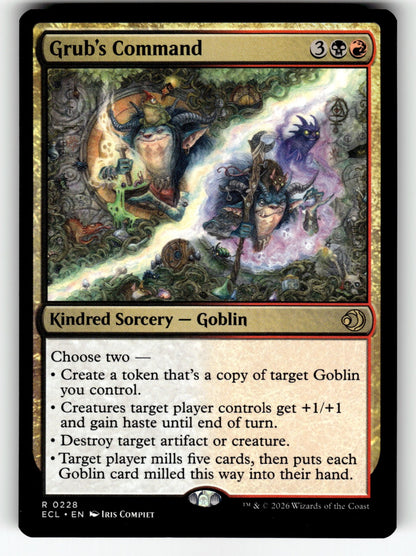 Grub's Command – 228 ECL: Lorwyn Eclipsed R NM